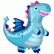 Blue Baby Dragon Supershape Balloon